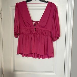 Anthropologie pink top. Never worn.